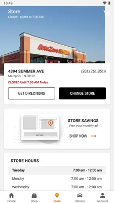 AutoZone android App screenshot 2